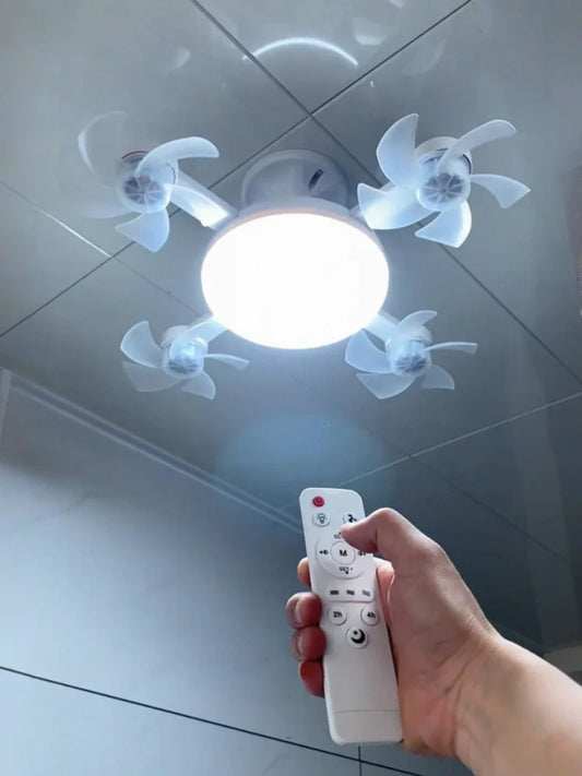 Éclairage de Ventilateur Élégant et Silencieux pour Salle à Manger et Salon