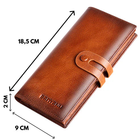 Portefeuille longue multi carte rétro