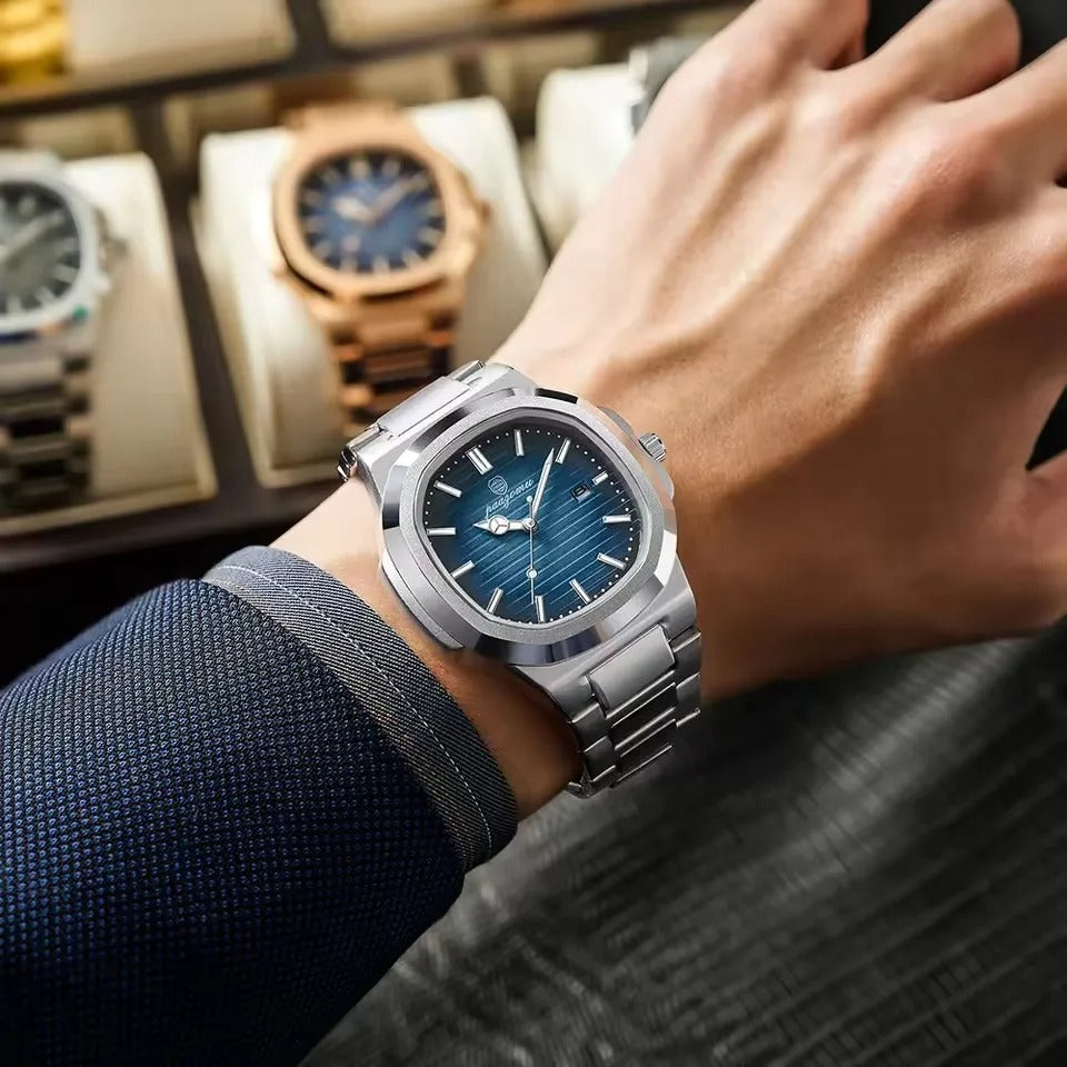 MONTRE POEDAGAR en acier inoxydable